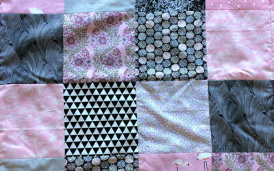 Couverture naissance patchwork