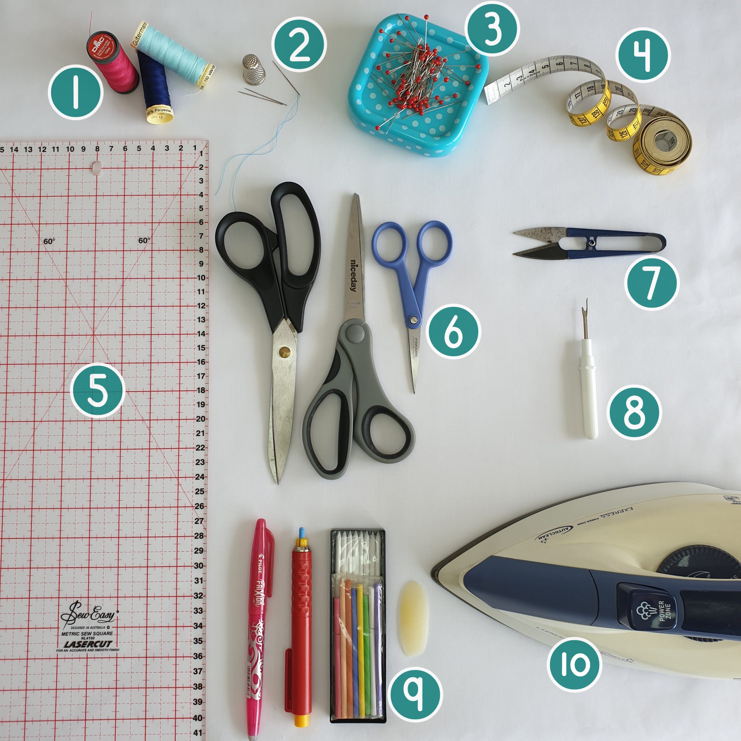 Top 10 des outils vraiment utiles pour commencer la couture