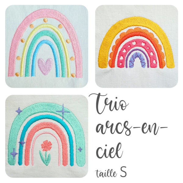 Trio d'arcs-en-ciel - Taille S