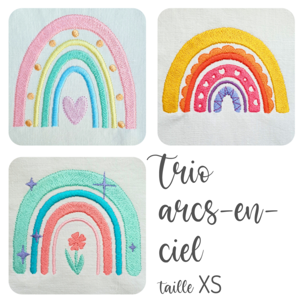 Trio d’arcs-en-ciel – Taille XS