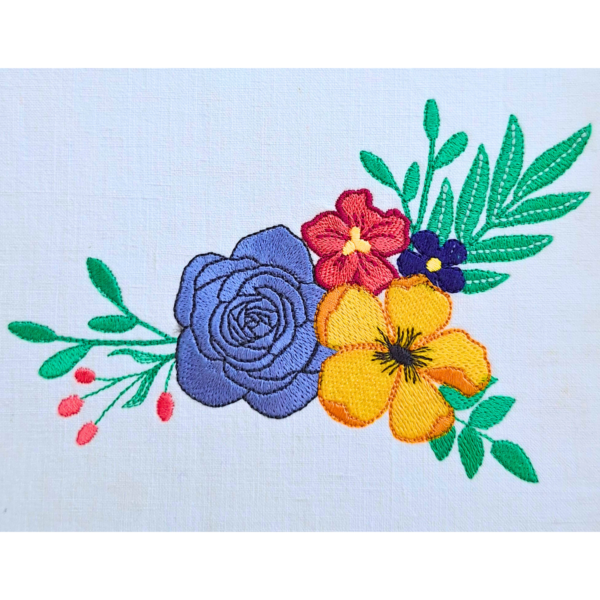 Motif de broderie fleurs