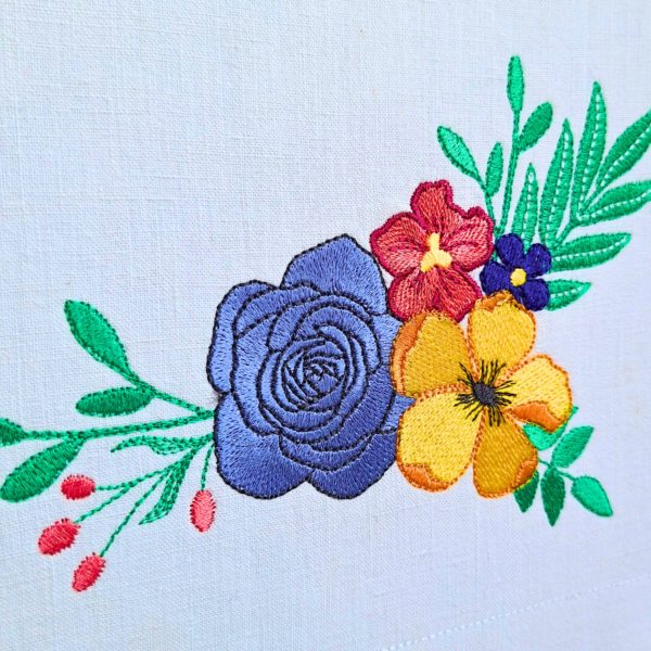 Motif de broderie fleurs – Image 2