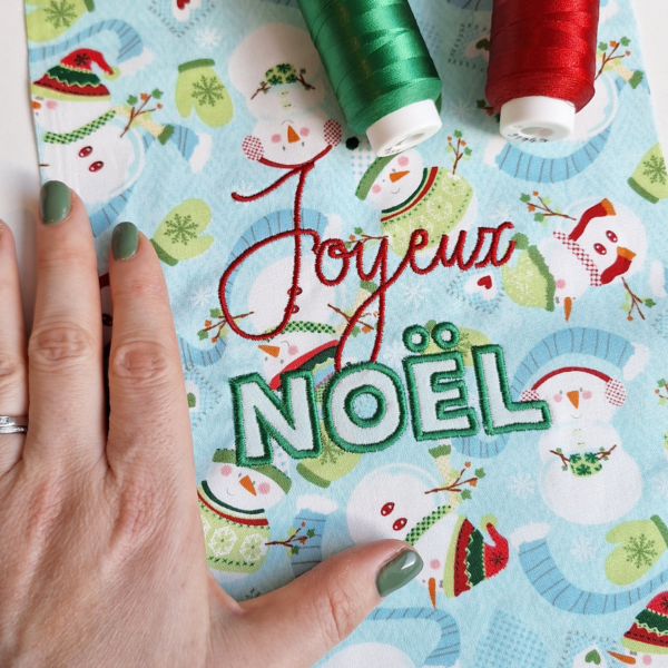 Appliqué "Joyeux Noël" + tuto détaillé – Image 2